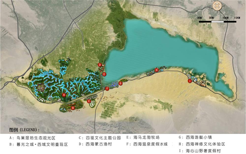 新疆博斯腾湖旅游度假区项目旅游规划图